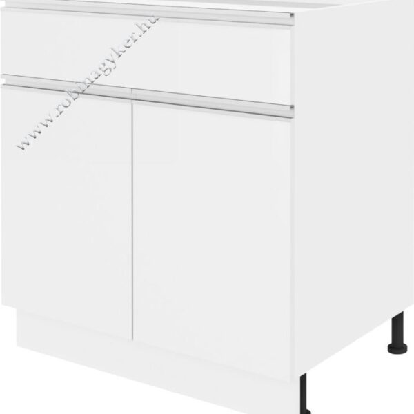 SANDI KS80DSF-BI/BI FIÓKOS, 2 AJTÓS 80 cm-es alsó KONYHABÚTOR ELEM -konyhabútor