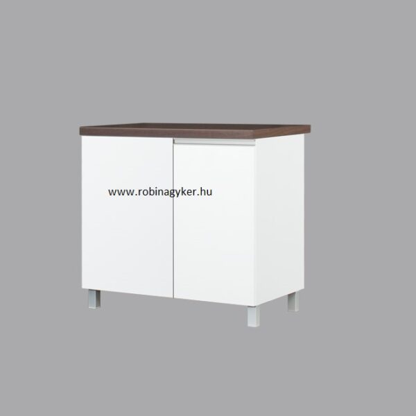 LOARA FEHÉR MAGASFÉNYŰ Alsó Vak Sarokszekrény (KLNDP-BI)_konyhabútor