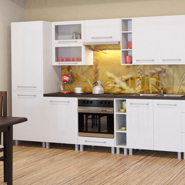 .LOARA FEHÉR MAGASFÉNYŰ 340 CM KONYHABÚTOR