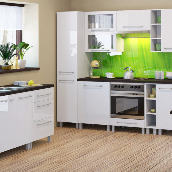 .LOARA FEHÉR MAGASFÉNYŰ 370 CM KONYHABÚTOR