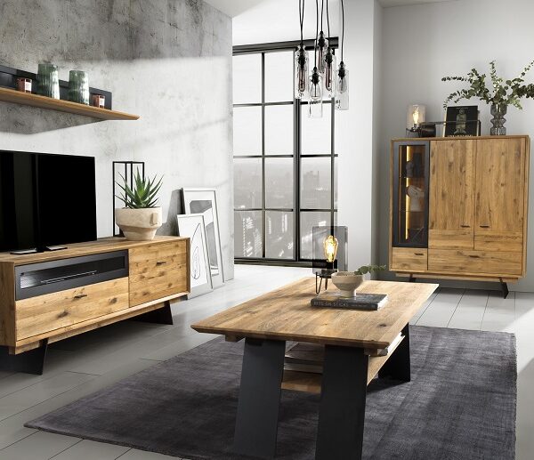 .LOFT tömörfa nappali bútor összeállítás-BÚTOR