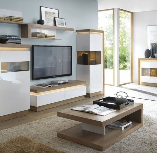 .LYON VILÁGOS ELEMES SZEKRÉNYSOR   ÖSSZEÁLLÍTÁS-Bútor