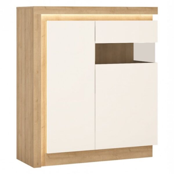 LYON VILÁGOS LYOV04P VITRINES KOMÓD-Bútor