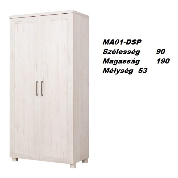 MAJORKA MA01-DSP 2ajtós szekrény-bútor