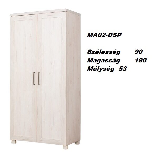 MAJORKA MA02-DSP 2ajtós szekrény-bútor