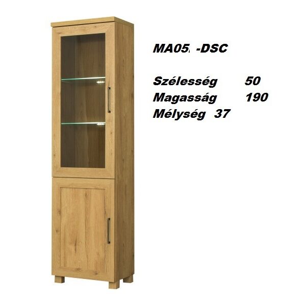 MAJORKA MA05-DSC  1ajtós vitrines szekrény-bútor