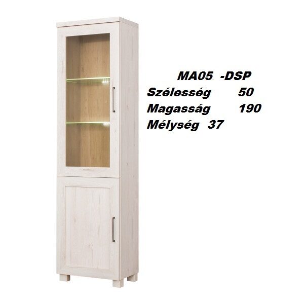 MAJORKA MA05-DSP  1ajtós vitrines szekrény-bútor