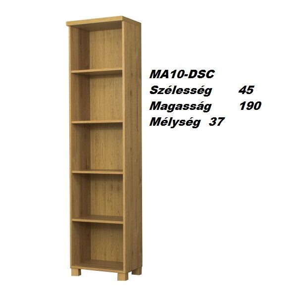 MAJORKA MA10-DSC Polcos szekrény-bútor