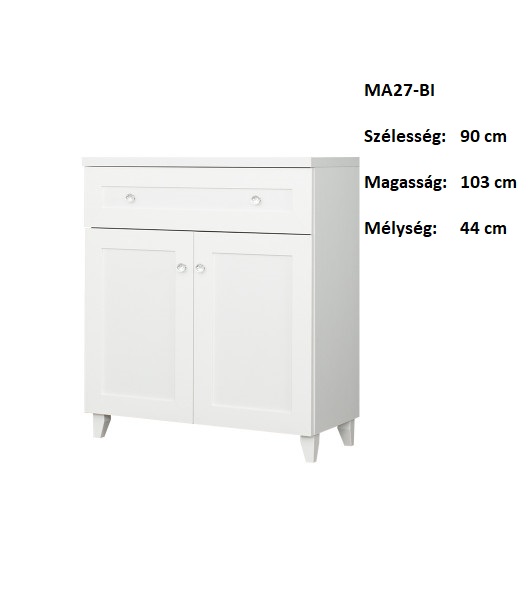 MAJORKA MA27-BI 2ajtós 1fiókos komód szekrény-bútor