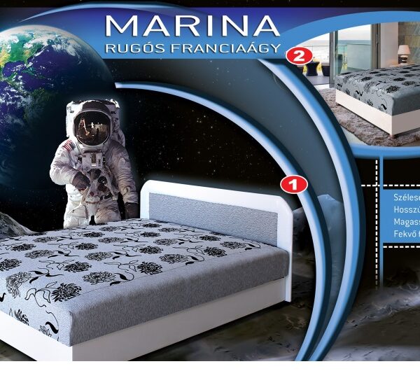 MARINA 160-as rugós FRANCIAÁGY - HÁLÓSZOBA - BÚTOR