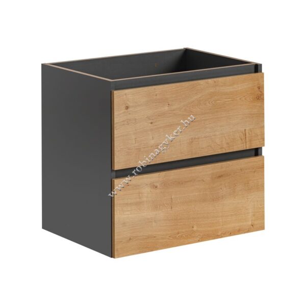 MONACO GREY OAK 820 FSC Mosdós szekrény 60cm Pult és mosdó nélkül Fürdőszoba bútor