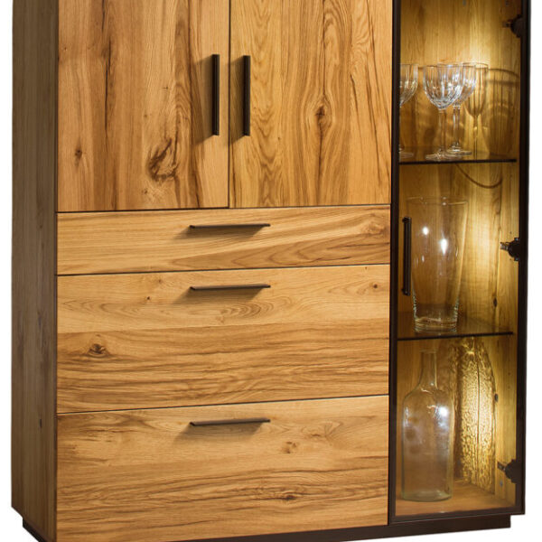 MORENO MOR.040.03.Vitrines komód tömörfa bútor-BÚTOR