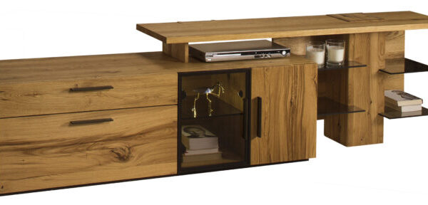 MORENO MOR.050.+052.P.03.Vitrines RTV komód tömörfa bútor-BÚTOR