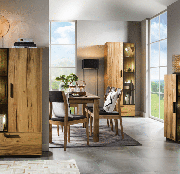 .MORENO tömörfa étkező bútor összeállítás-BÚTOR