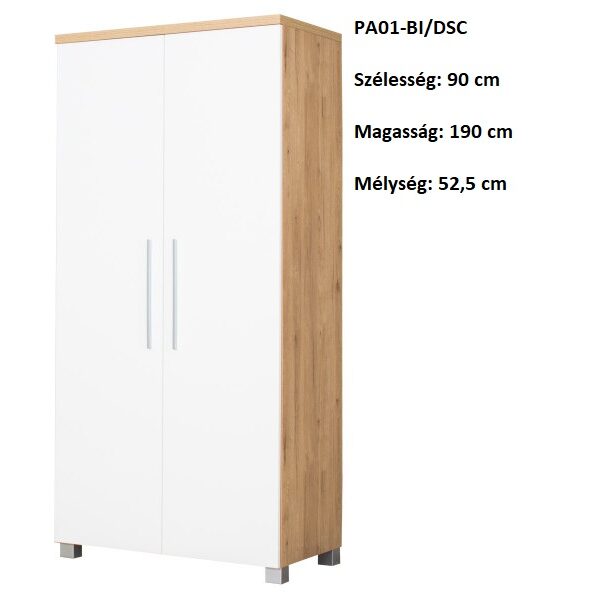PANAMA PA01-DSC/BI 2ajtós szekrény-bútor