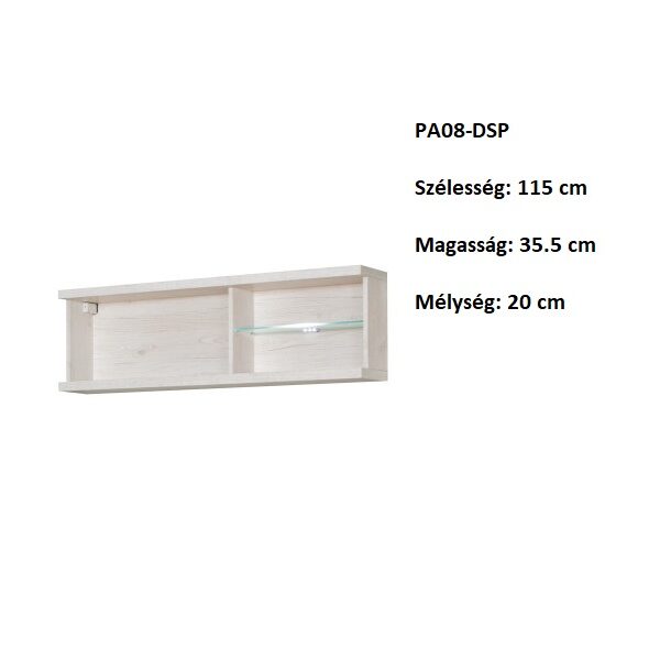 PANAMA PA08-DSP Polcos szekrény-bútor