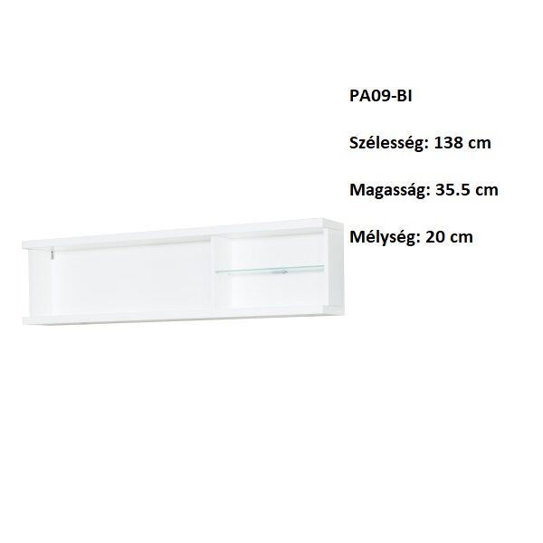 PANAMA PA09-BI Polcos szekrény-bútor