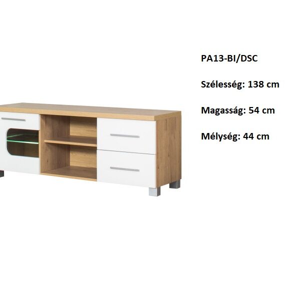 PANAMA PA13-DSC/BI TV-s szekrény-bútor