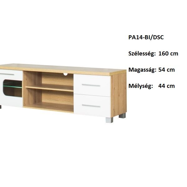 PANAMA PA14-DSC/BI TV-s szekrény-bútor