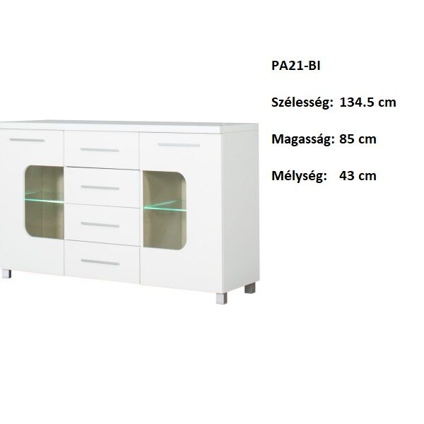 PANAMA PA21-BI 2ajtós 4Fiókos komód szekrény-bútor