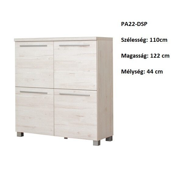 PANAMA PA22-DSP 4ajtós 6polcos komód szekrény-bútor