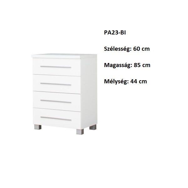 PANAMA PA23-BI 4 fiókos szekrény-bútor