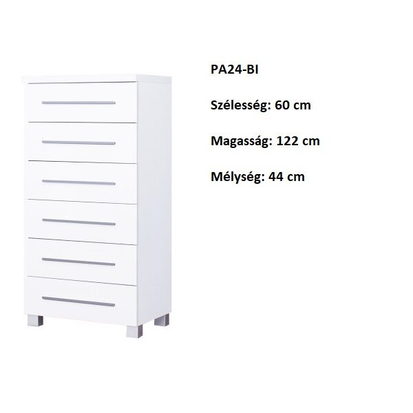 PANAMA PA24-BI 6 fiókos szekrény-bútor