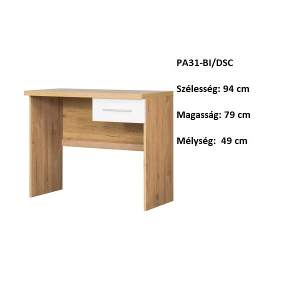 PANAMA PA31-DSC/BI Íróasztal szekrény-bútor