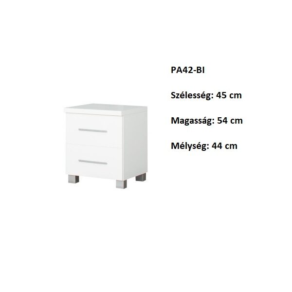 PANAMA PA42-BI 2fiókos éjjeli szekrény-bútor