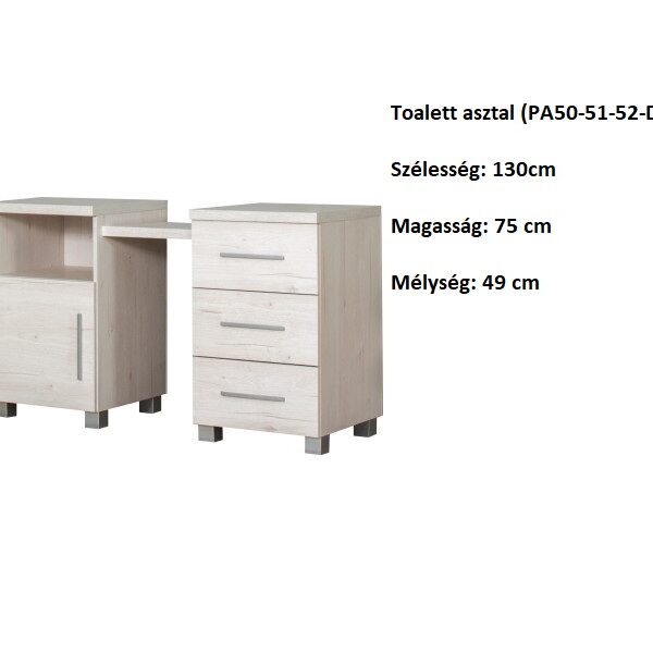 PANAMA PA Toalett asztal-DSP (PA50-DSP,PA51-DSP,PA52-DSP) szekrény-bútor