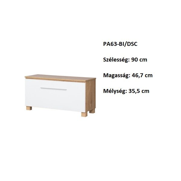 PANAMA PA63-DSC/BI Cipős szekrény-bútor