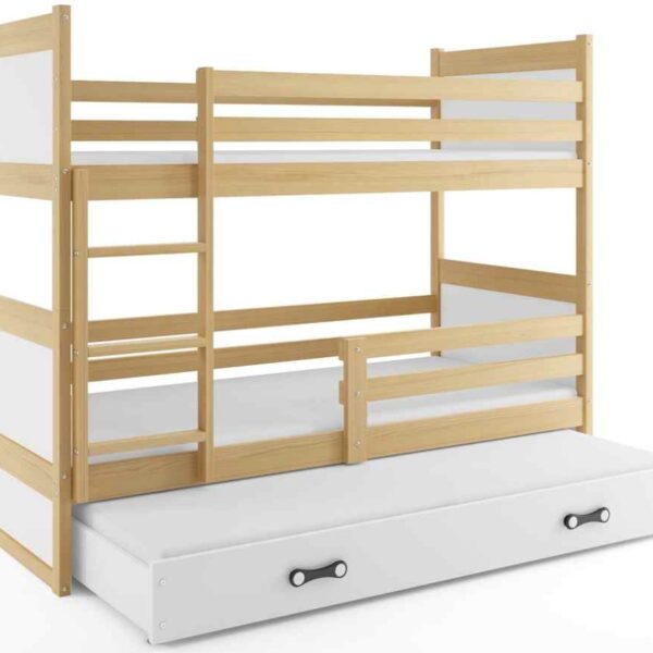 RICSI 3 (160x80) FENYŐ EMELETES ÁGY MATRACCAL,VENDÉG ÁGGYAL