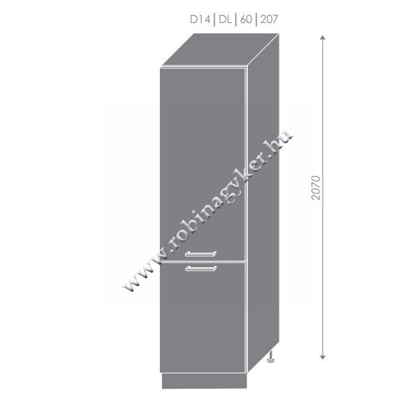 ROZI D14DL/60 Balos Hűtőbeépítő_KONYHABÚTOR