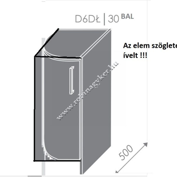 ROZI D6DL/30 Balos_KONYHABÚTOR