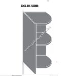 ROZI D6L/30 Jobbos nyitott _KONYHABÚTOR