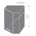 ROZI W9/60_Felső sarok_Jobbos_KONYHABÚTOR