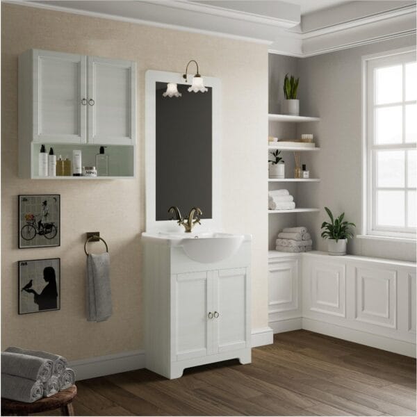 .ROMANTICA 65-ös  ART.7050/F47+ 7094/F47+ 736/F47 komplett szett Fürdőszoba bútor