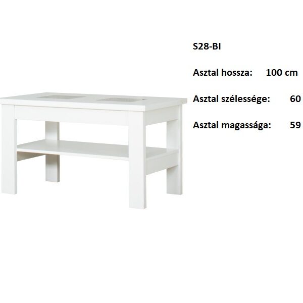 S28-BI DOHÁNYZÓ ASZTAL BÚTOR