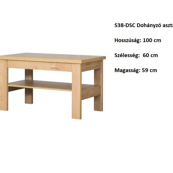 S38-DSC Dohányzóasztal szekrény-bútor