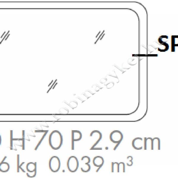 SPR203 LED Tükör Fürdőszoba bútor