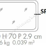 SPR203 LED Tükör Fürdőszoba bútor