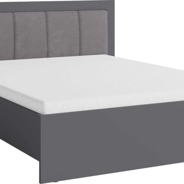 SMART ANTRACYT MATT SR6 FRANCIA ÁGY 160 ELEM-Bútor