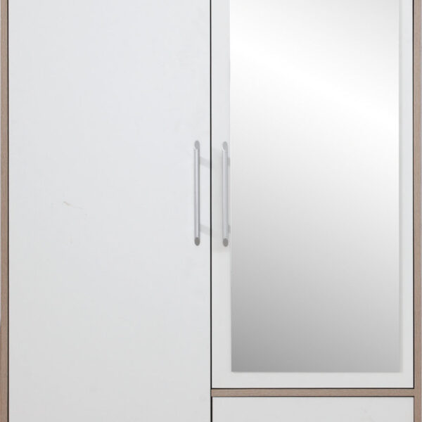 SMART SONOMA/BIALY SR3L TÜKRÖS GARDRÓB ELEM-Bútor