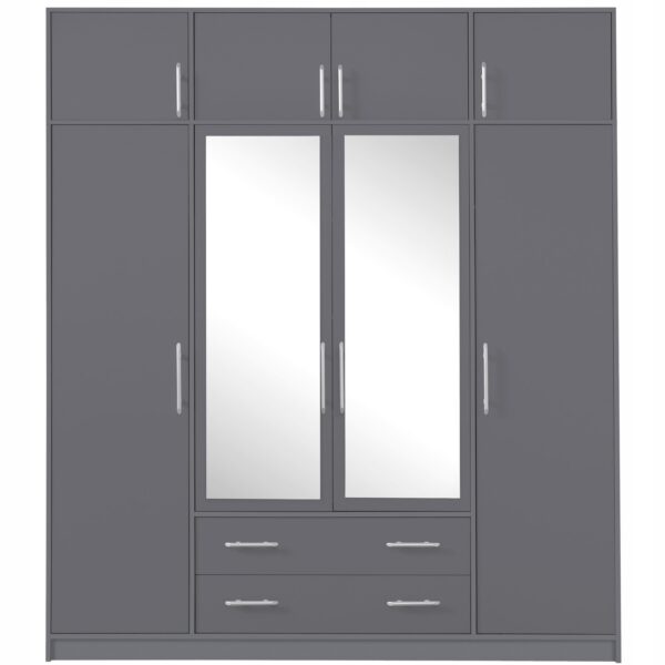 .SMART ANTRACYT MATT GARDRÓB ÖSSZEÁLLÍTÁS 4.-Bútor