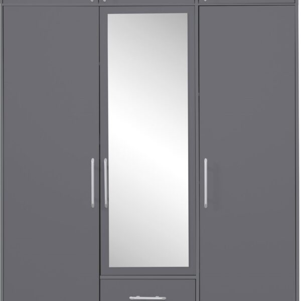 .SMART ANTRACYT MATT GARDRÓB ÖSSZEÁLLÍTÁS 6.-Bútor