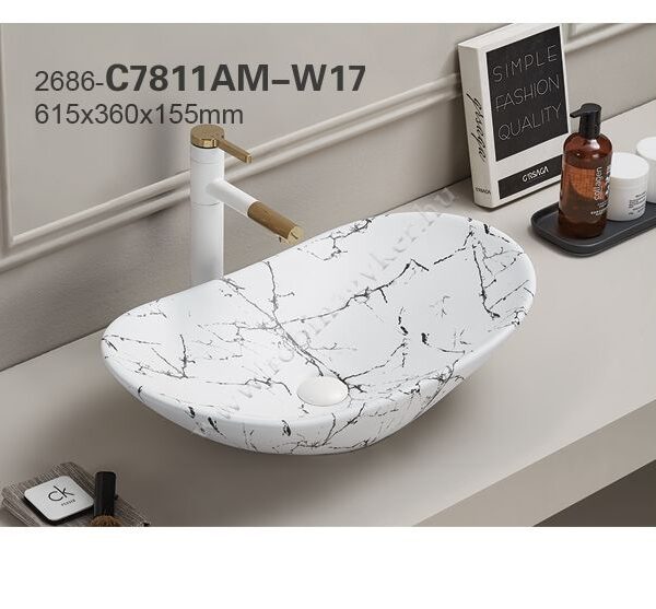 UN LENA MW17 60-as Kerámia Mosdó  -Bútor