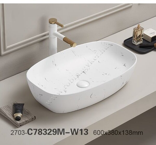 UN MEGI MW13 60-as Kerámia Mosdó  -Bútor