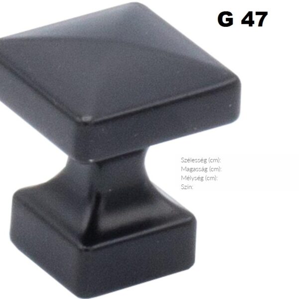 G47 FEKETE FOGANTYÚ-Konyhabútor