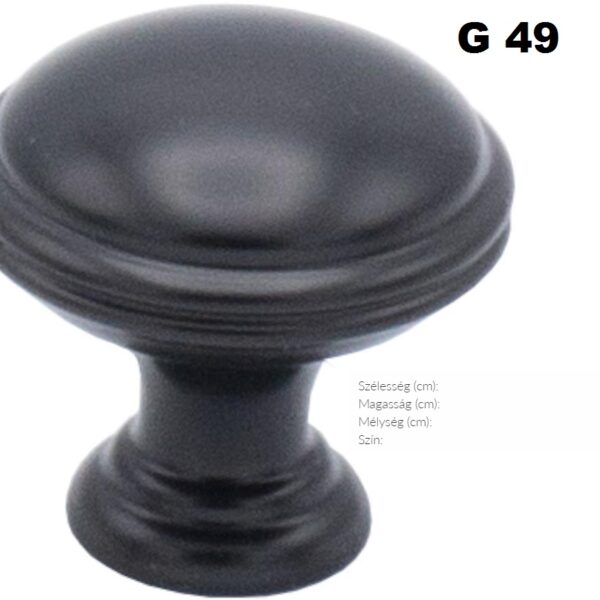 G49 FEKETE FOGANTYÚ-Konyhabútor