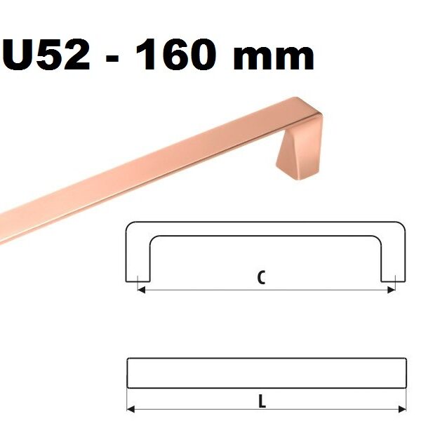 UU52 - 160 RÉZ FOGANTYÚ-Konyhabútor